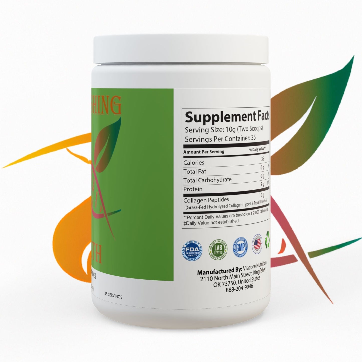 Astonishing Health Collagen Peptides Type I & III Supplement (350g, 12.3oz) Printify