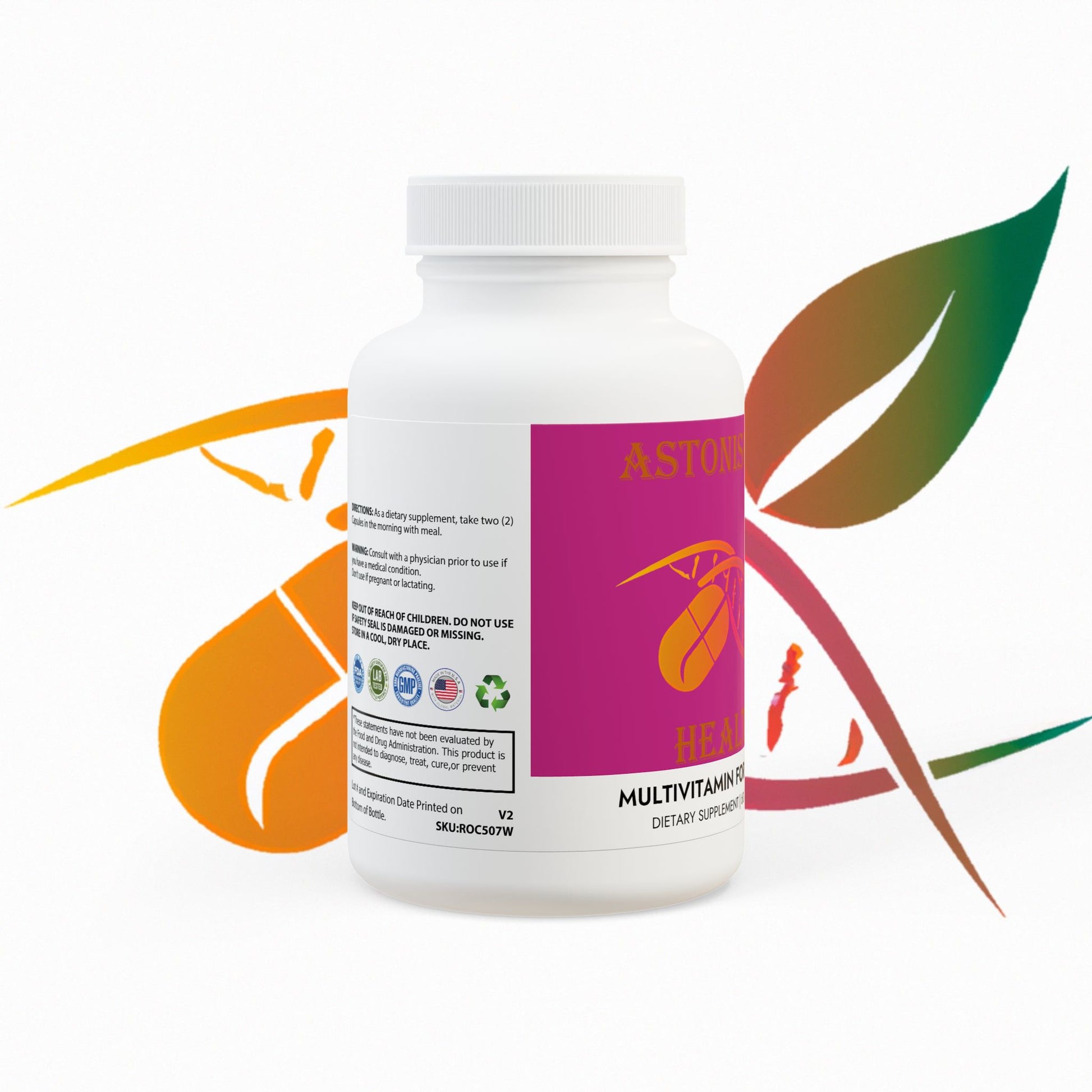 Astonishing Health Multivitamin for Women Supplement (60 Capsules) Printify